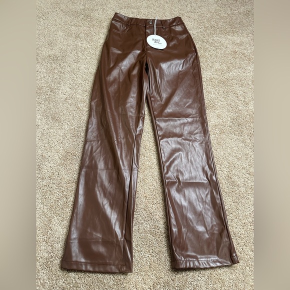 Princess‎ Polly Love Lies Brown Pants NWT Size 4 - Picture 4 of 6
